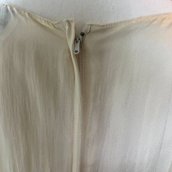 Vintage Umi Collections by Anne Crimmins 100% Silk Cream Dress & Jacket Size 8 - Picture 11 of 14